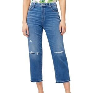 Chico’s High Rise Straight Leg Crop Jean size 14R (US) 2.5 (Chico’s size)